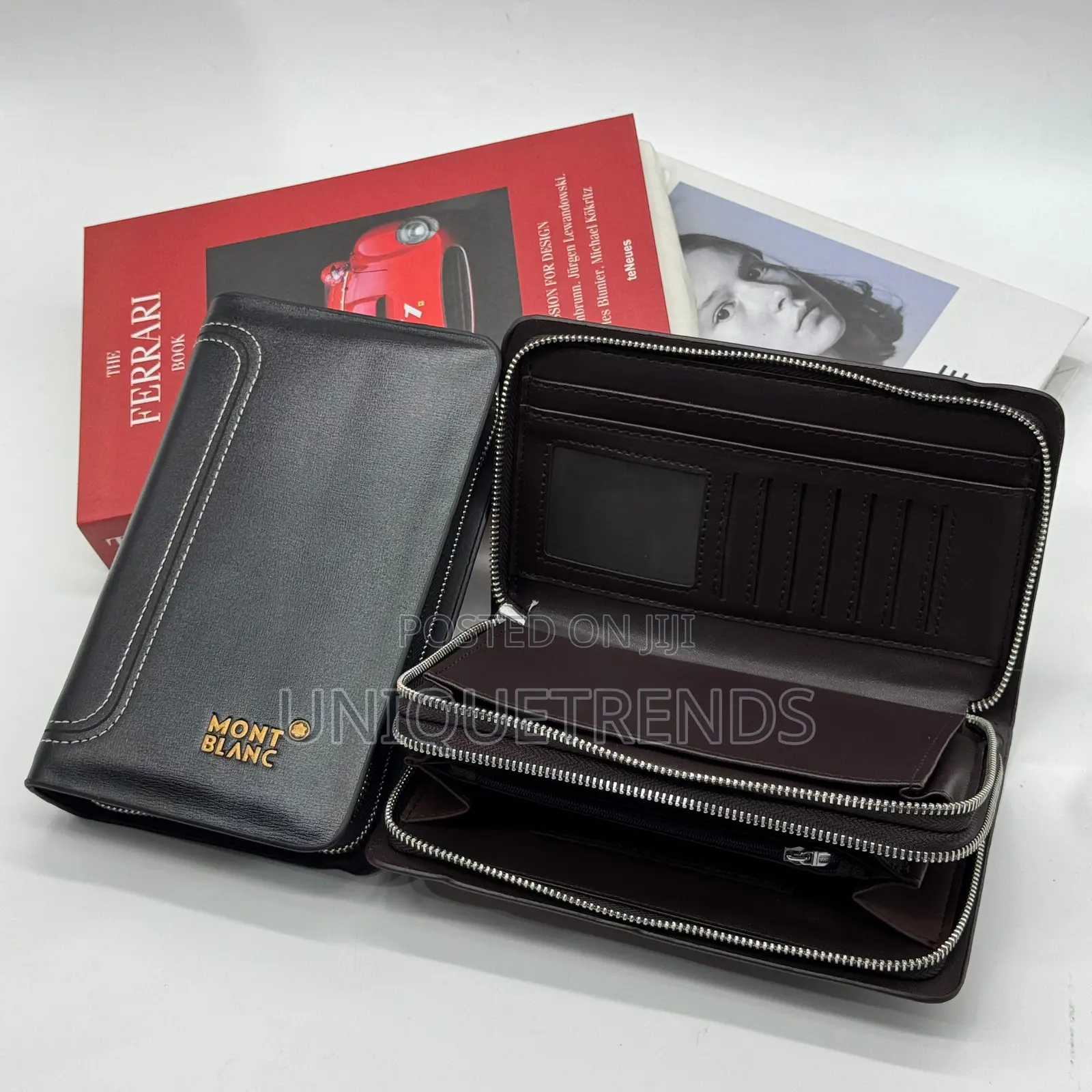 Mont Blanc Leather Purses (Black and Coffee Color)