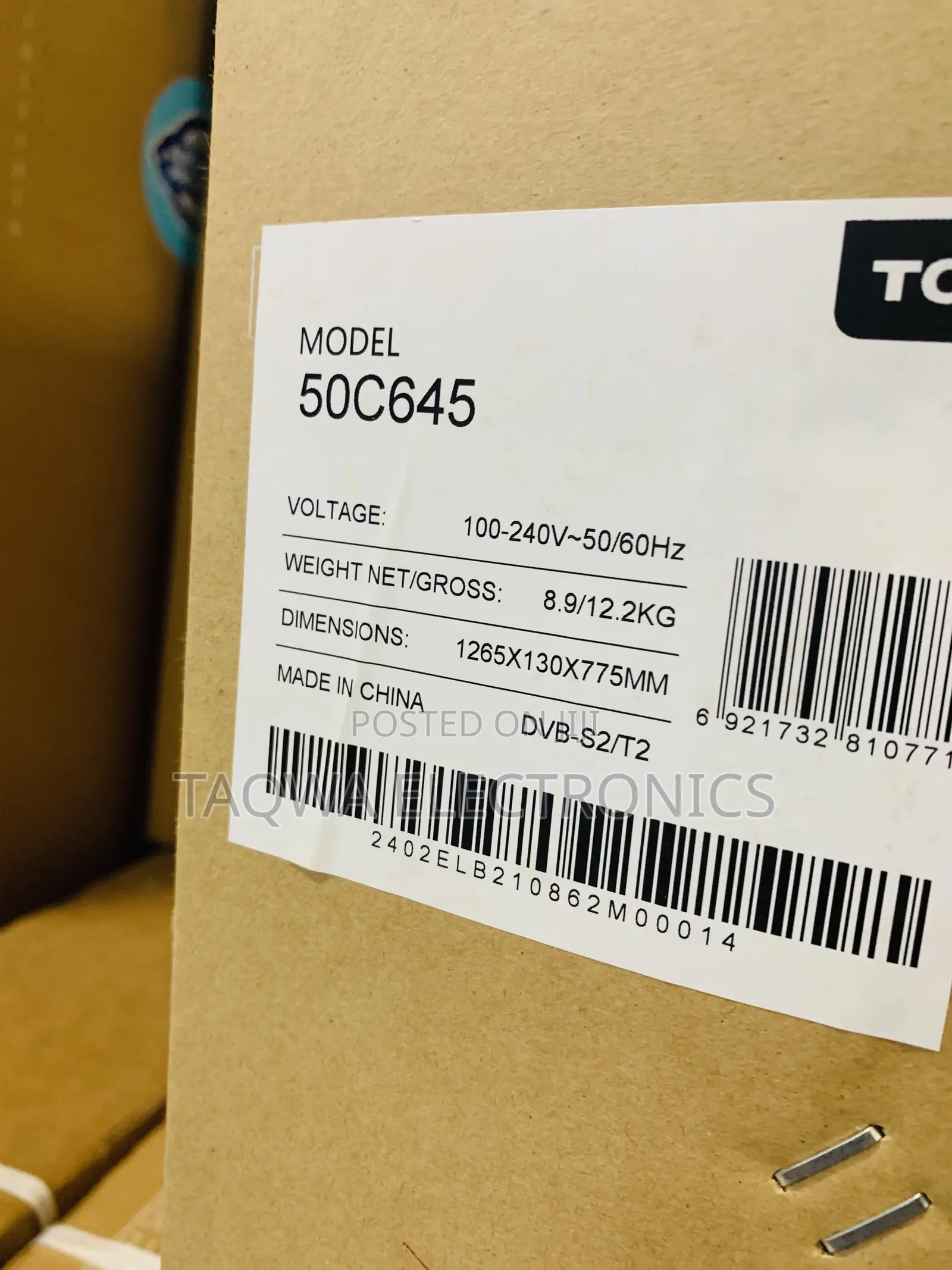 50 C645 TCL Qled Android Tv