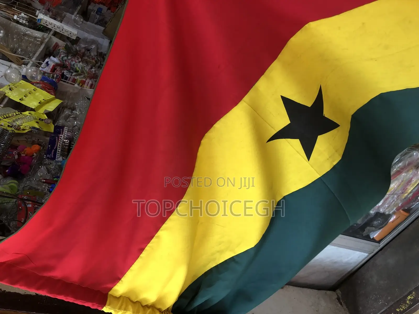 58in (1.66yards) Ghana Flag (Cotton)