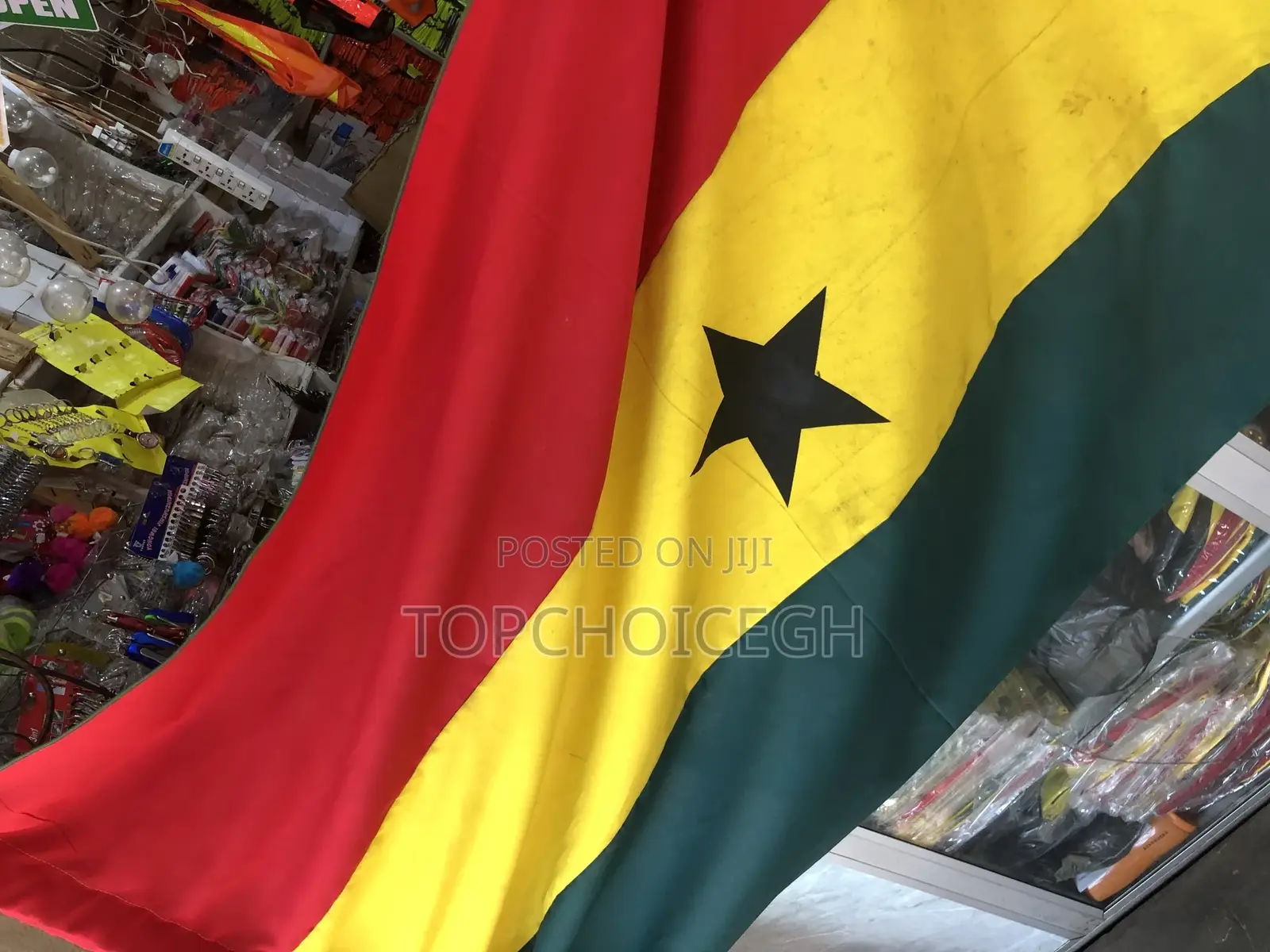 58in (1.66yards) Ghana Flag (Cotton)