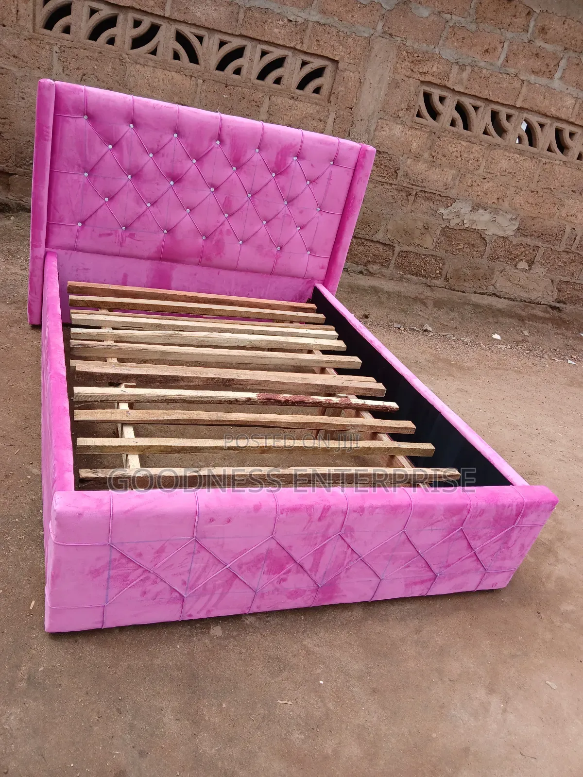 Pink Double Bed Frame