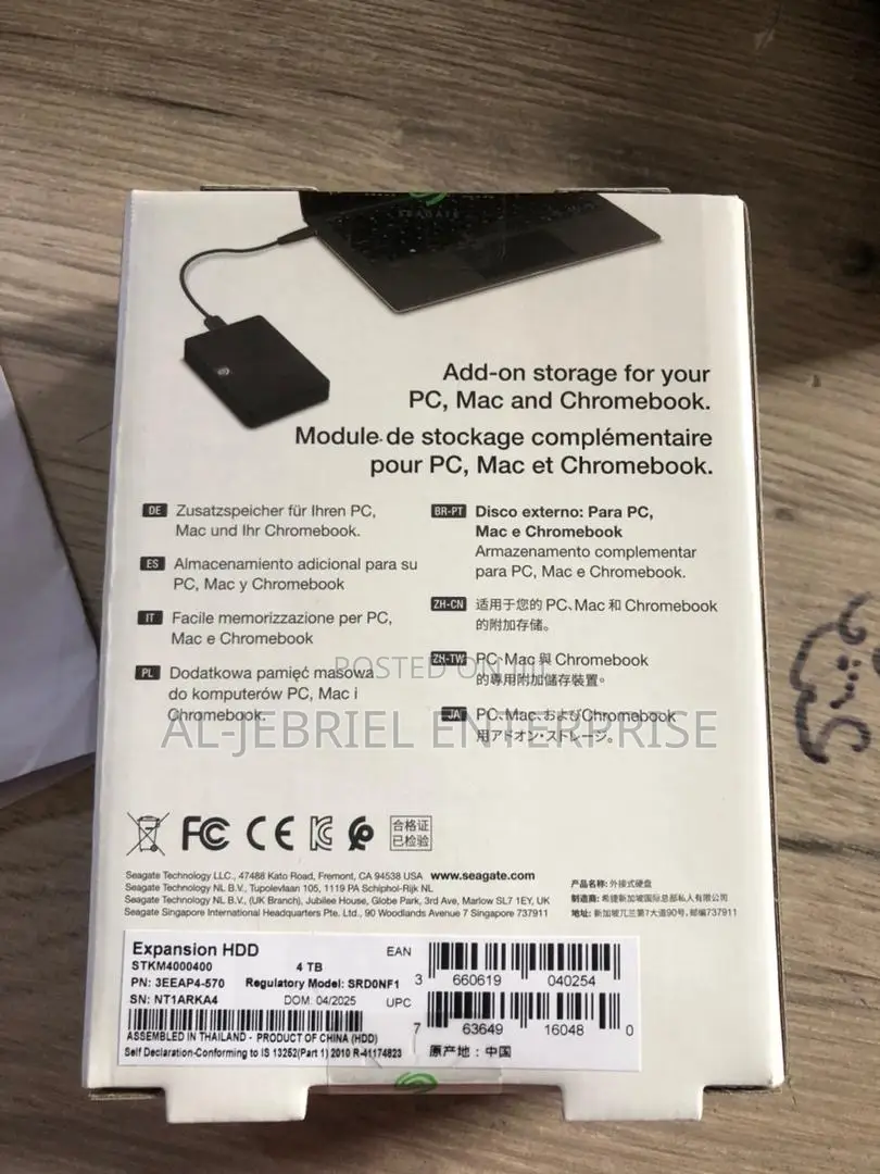 Seagate 4tb External Harddrive