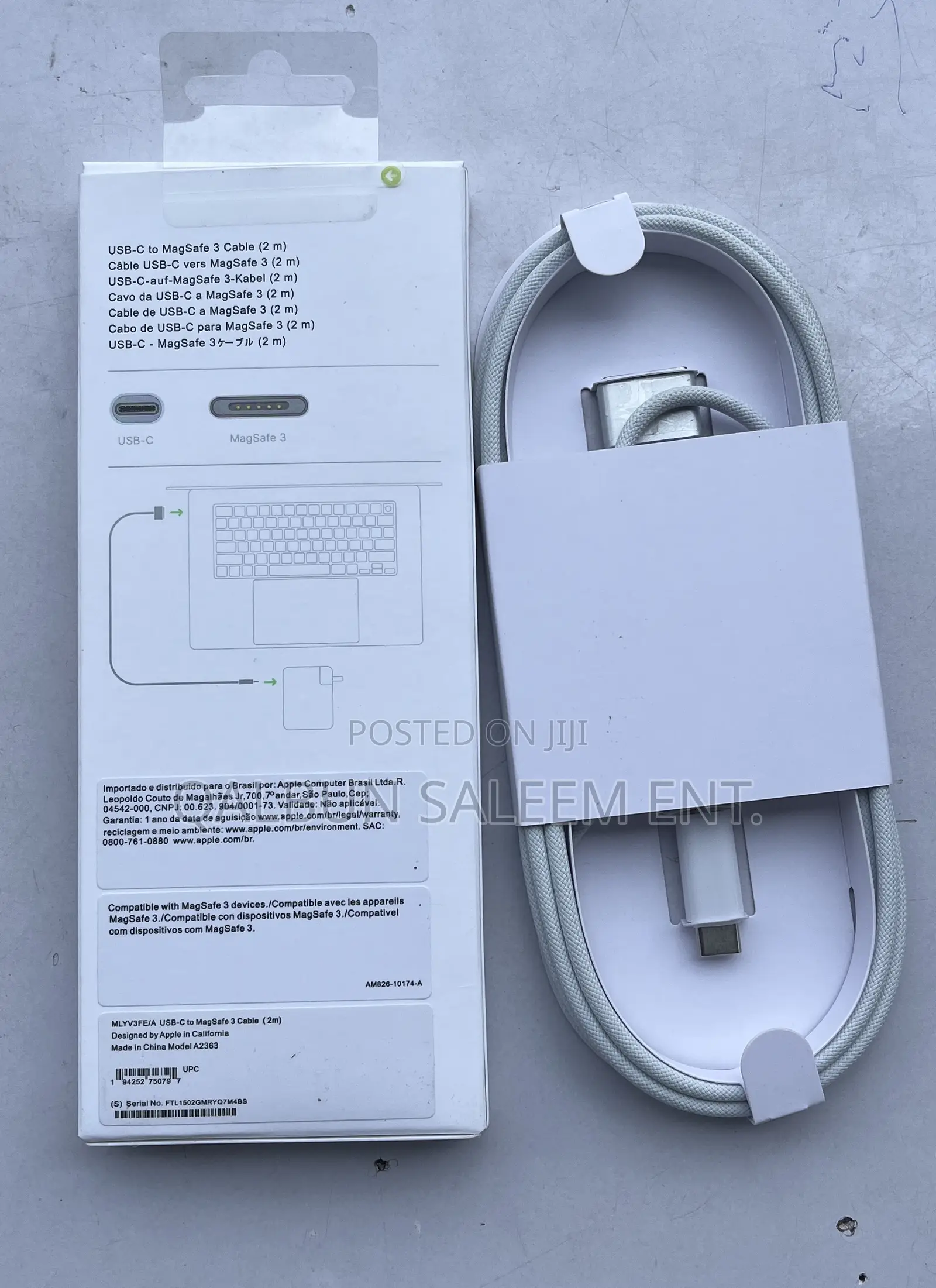 Brand-new Apple Usb-c To Magsafe 3 Cable (2 M) - Silver