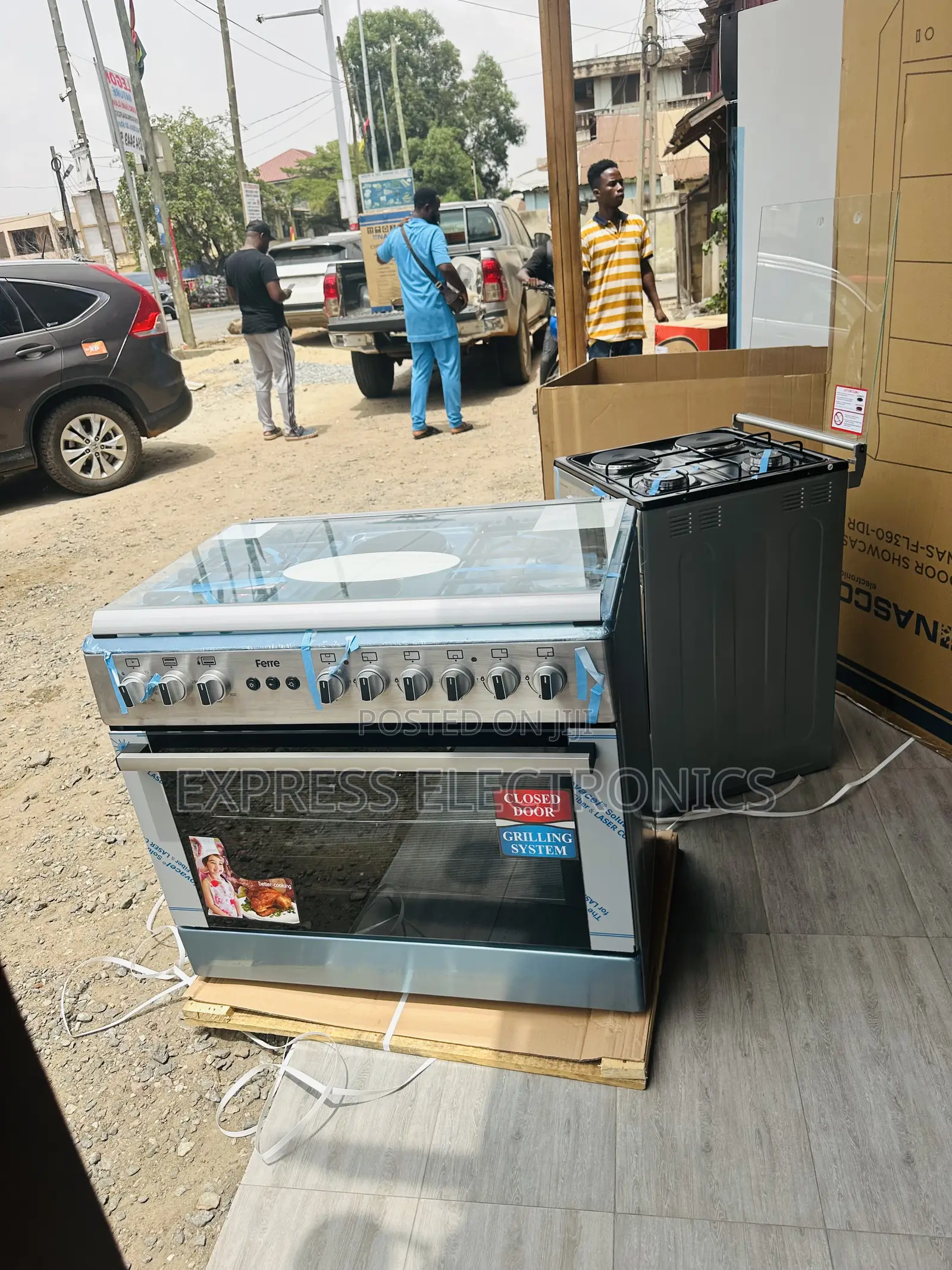 Cool Price Ferre Gas Cooker Oven Grill 4-1 Stove 60-90