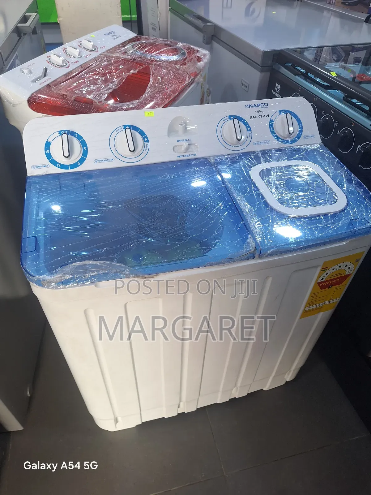 Transparent Lid Nasco Semi Automatic Washing Machine