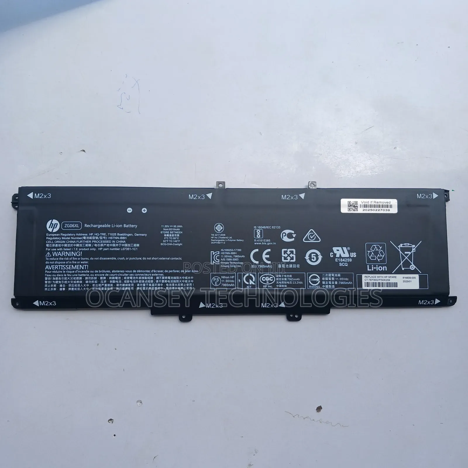 Original Hp Zg06xl Battery For Zbook Studio G5 X360