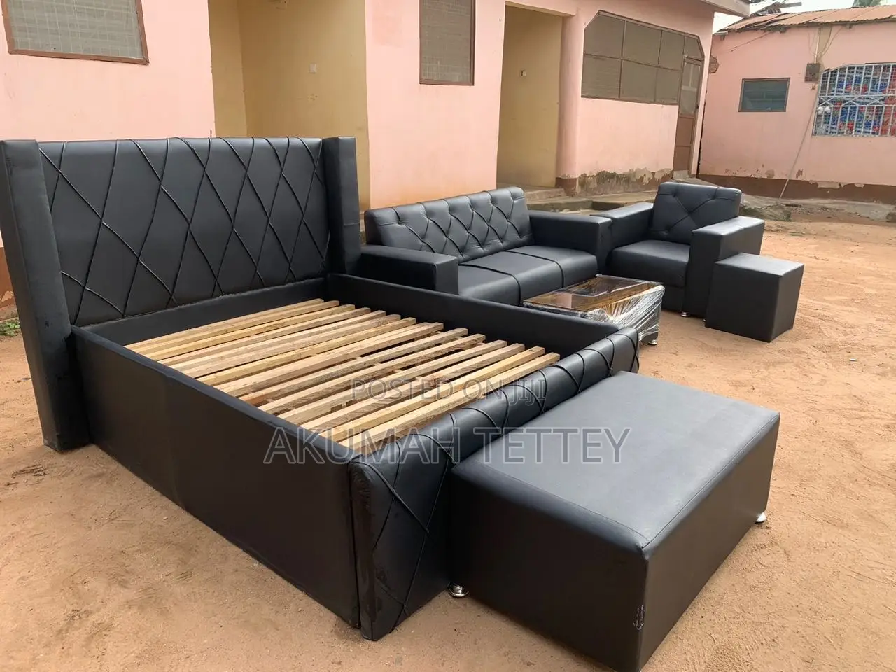 Double Bed Frame With 3in and Single Set