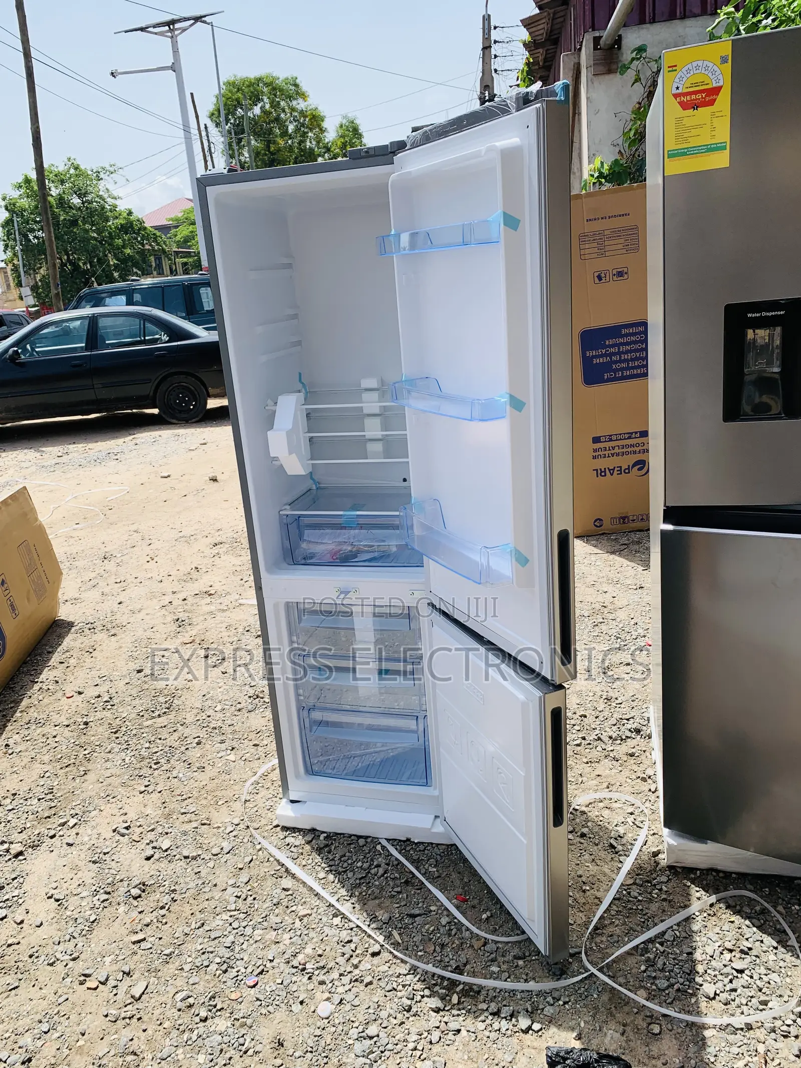Energy Saving Double Door Fridge Pearl Pf-406b-2b