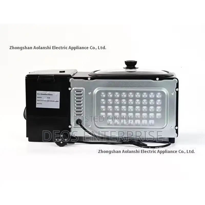 3 in 1 Oven Skillet Silver Crest Crest Breakfast Machine