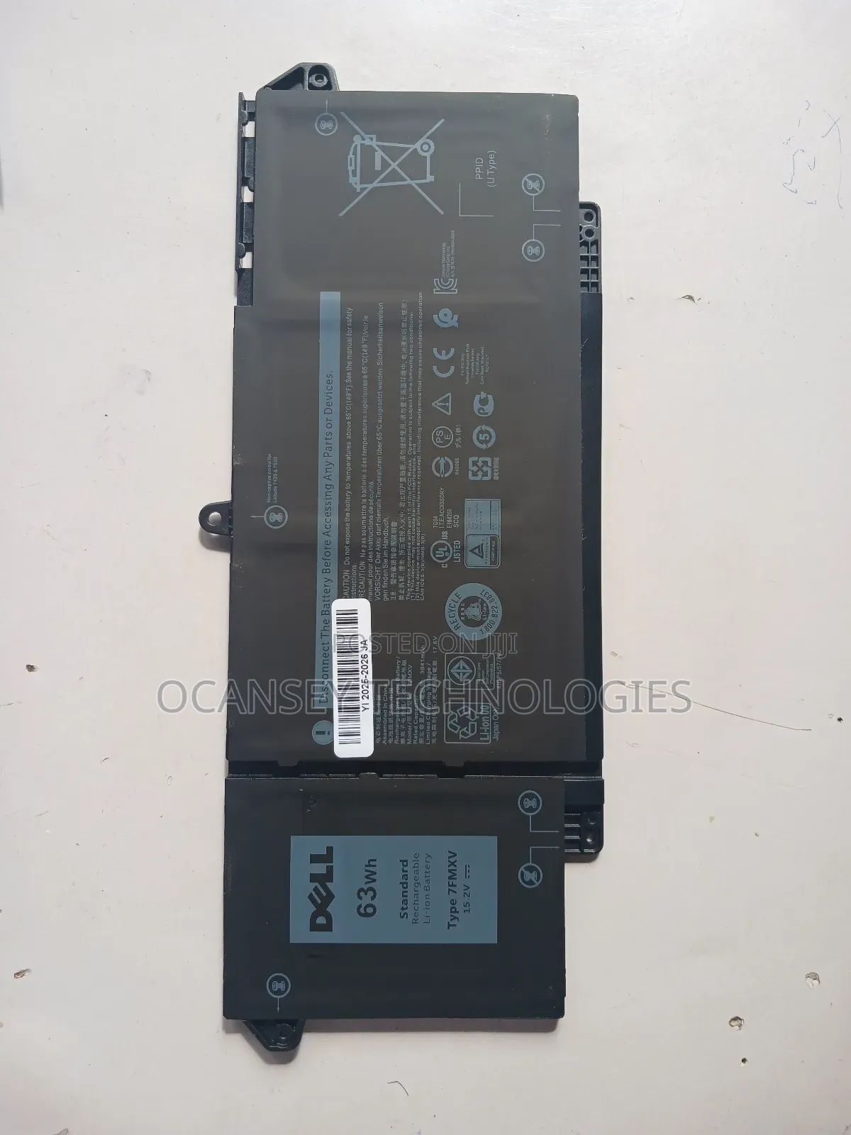 Original Dell 7fmxv Battery for Latitude 5320 7320 7420 7520