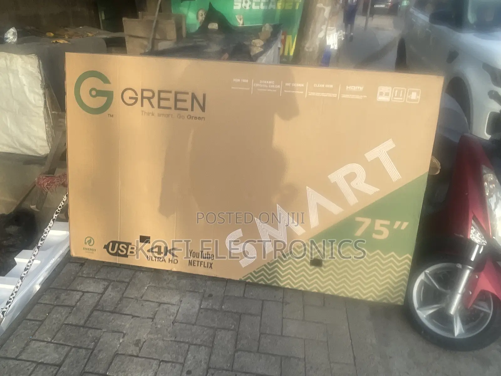 Asano 75′′ Smart Bezel-Less Tv W/ Bluetooth-Green Tv