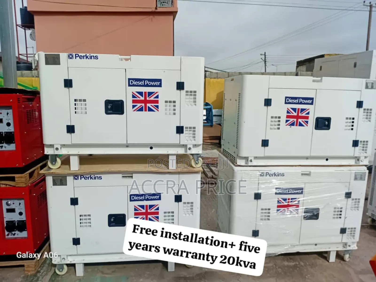 Easy Mobile 20kva Perkins Diesel Silent 20kva Uk Generator