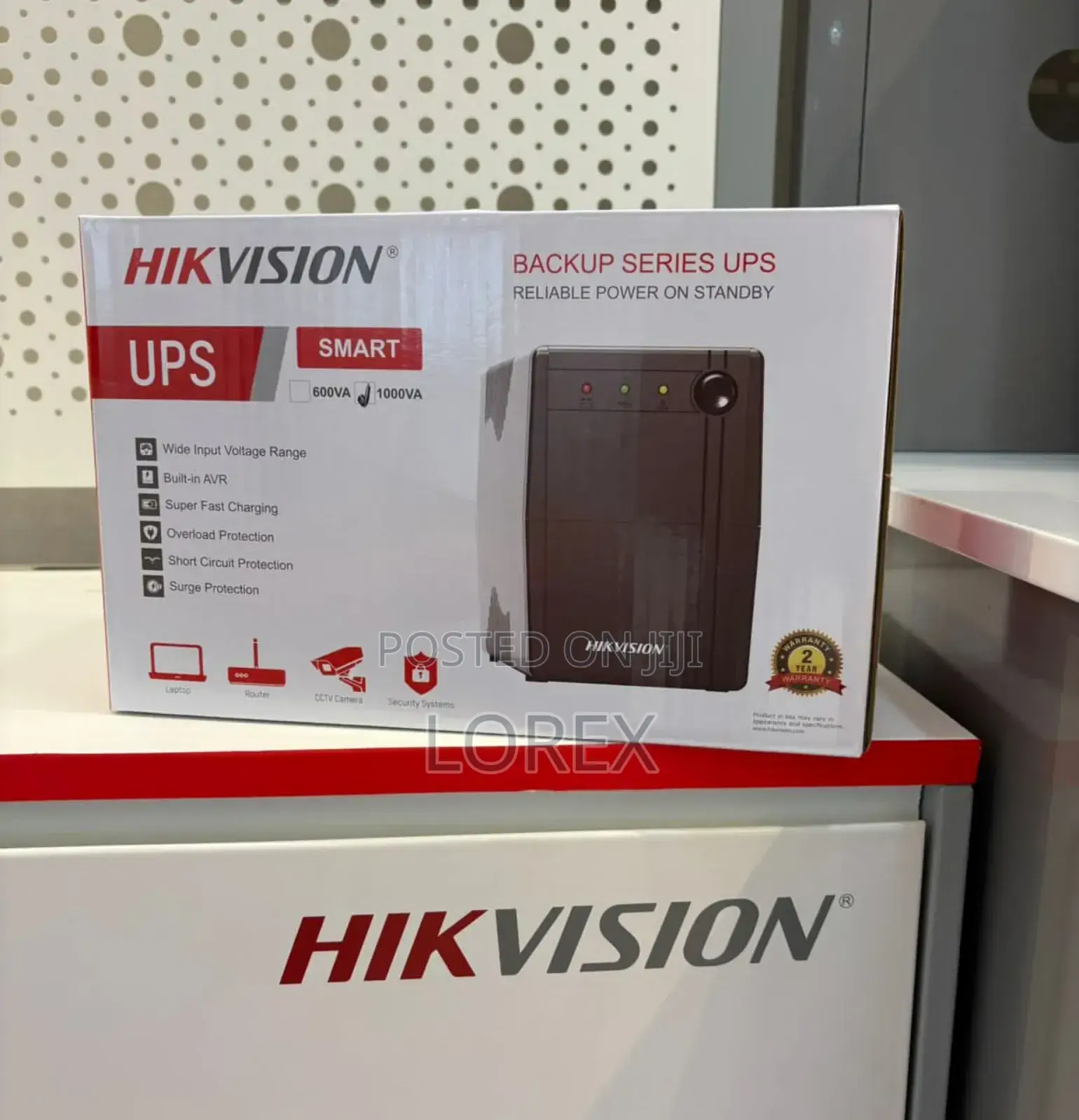 Hikvision Ups 1000va or 1kva Built-in (Avr)Ds-Ups1000