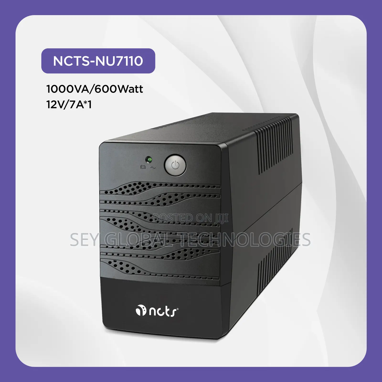 NCTS Ups 1000va/600watt Model:Ncts-Nu7110