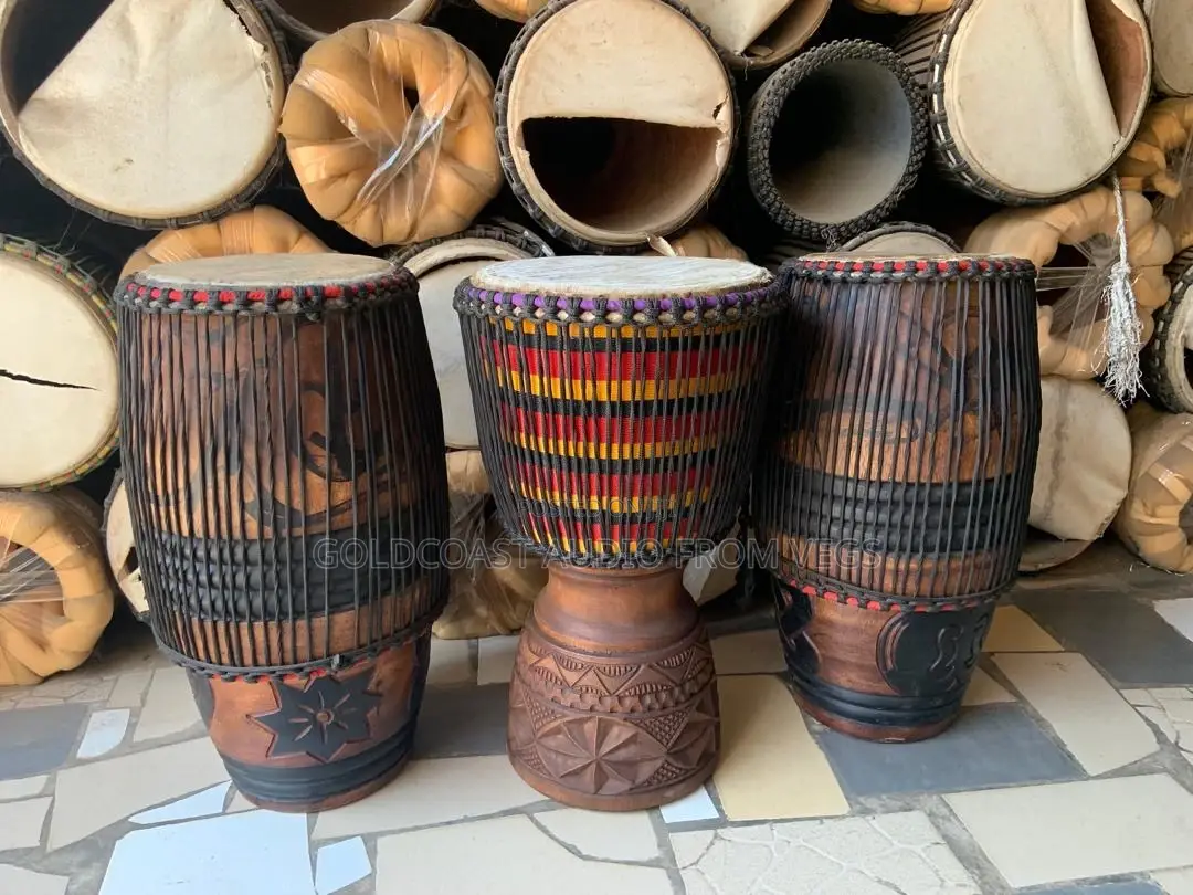 Kpalogo 3 Set With Djembe (Cow Skin)