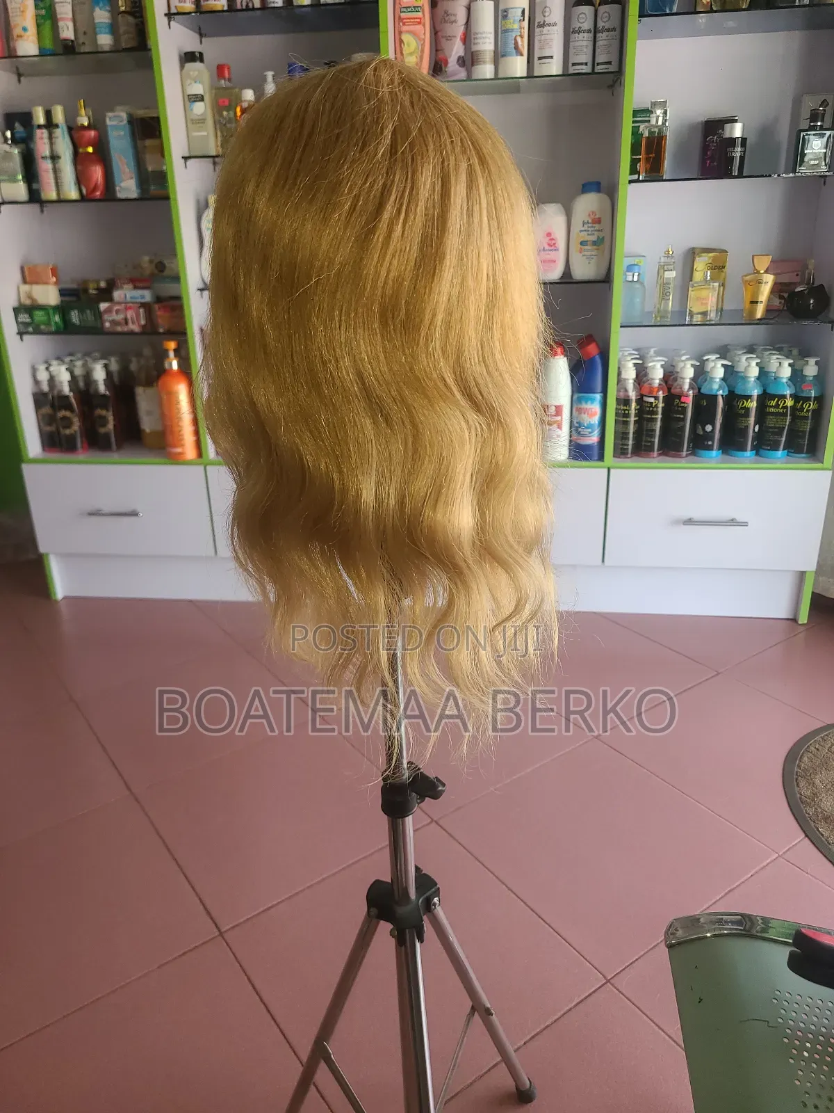 Golden Blonde Wavy French Cut Wig
