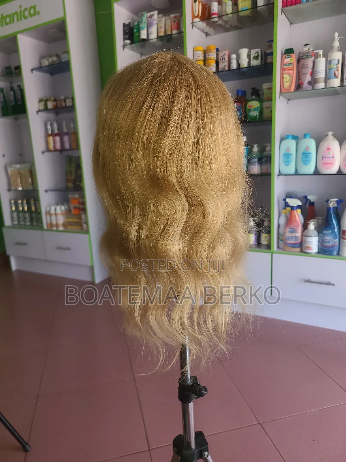 Golden Blonde Wavy French Cut Wig