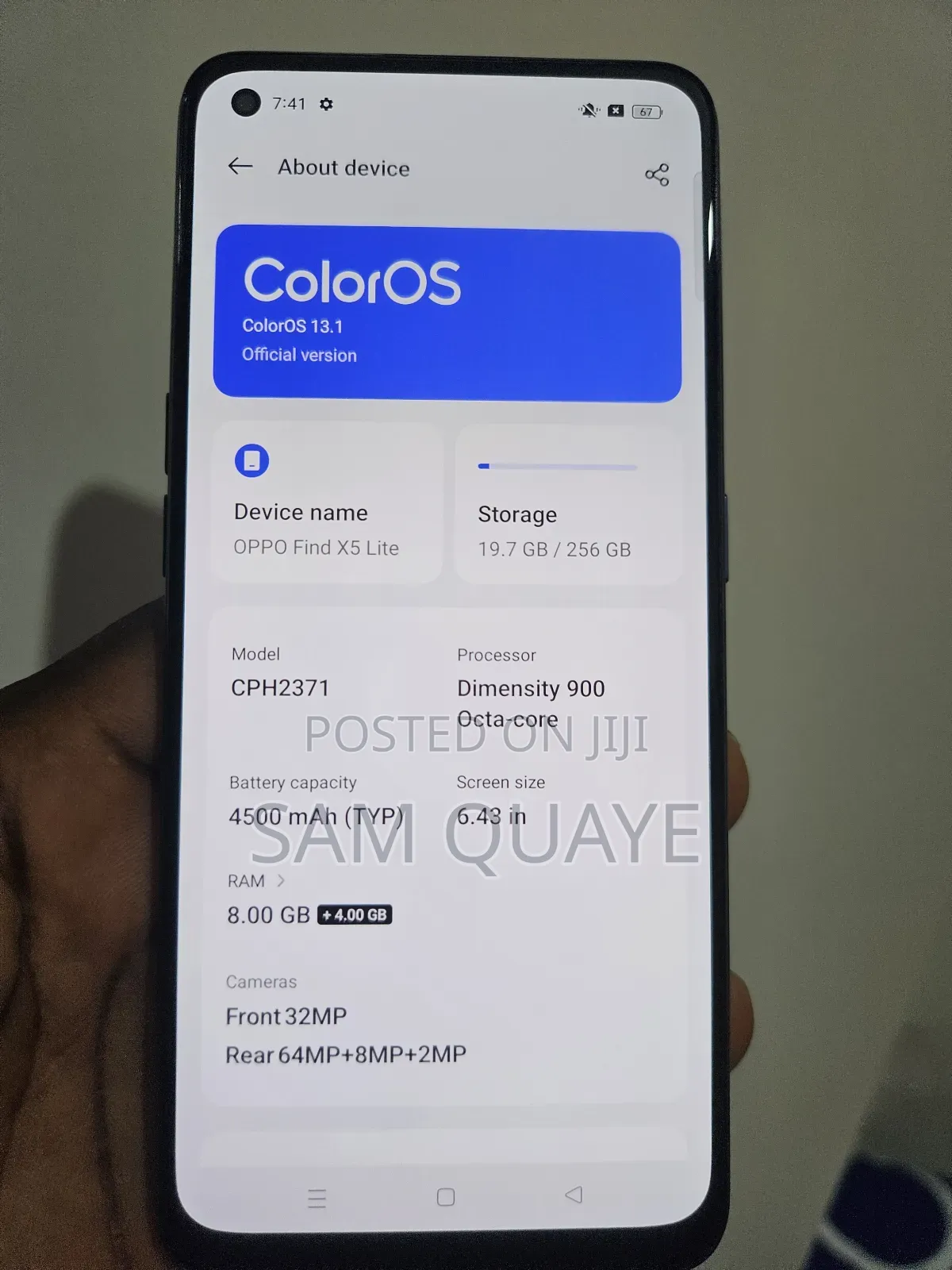 New Oppo Find X5 Lite 5G 8 GB Blue