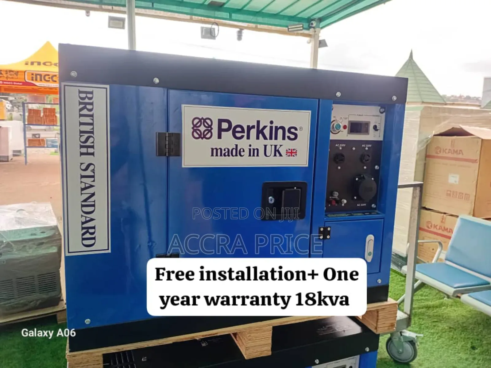 Service Support on Diesel Engine Perkins 18kva Generator