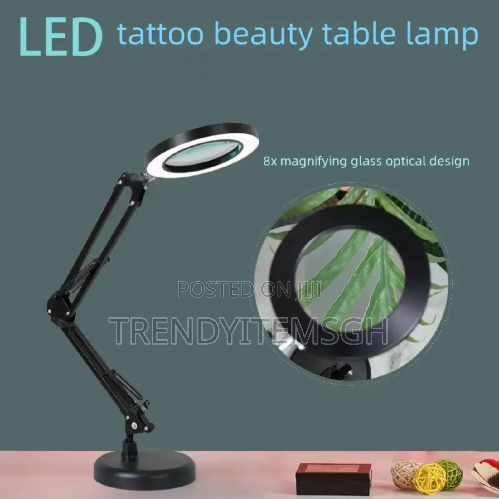 3 Colour Temperature Led Magnifier Table Study Lamp