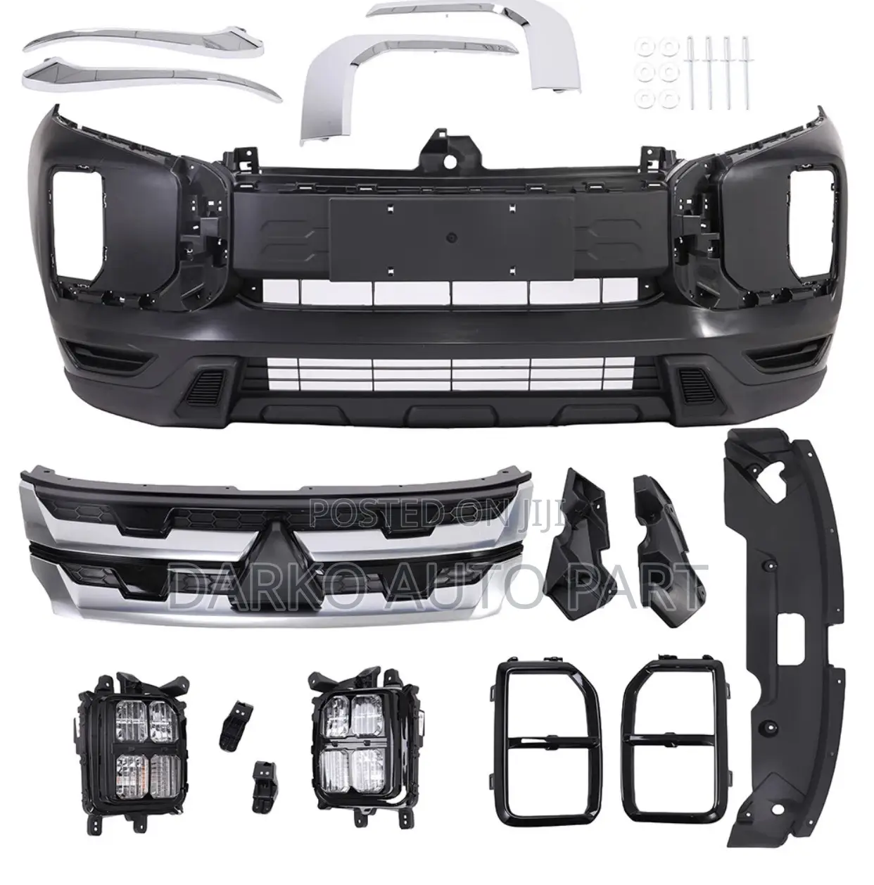 2020-2023 Mitsubishi Grille Sport Front Bumper Fog Grille