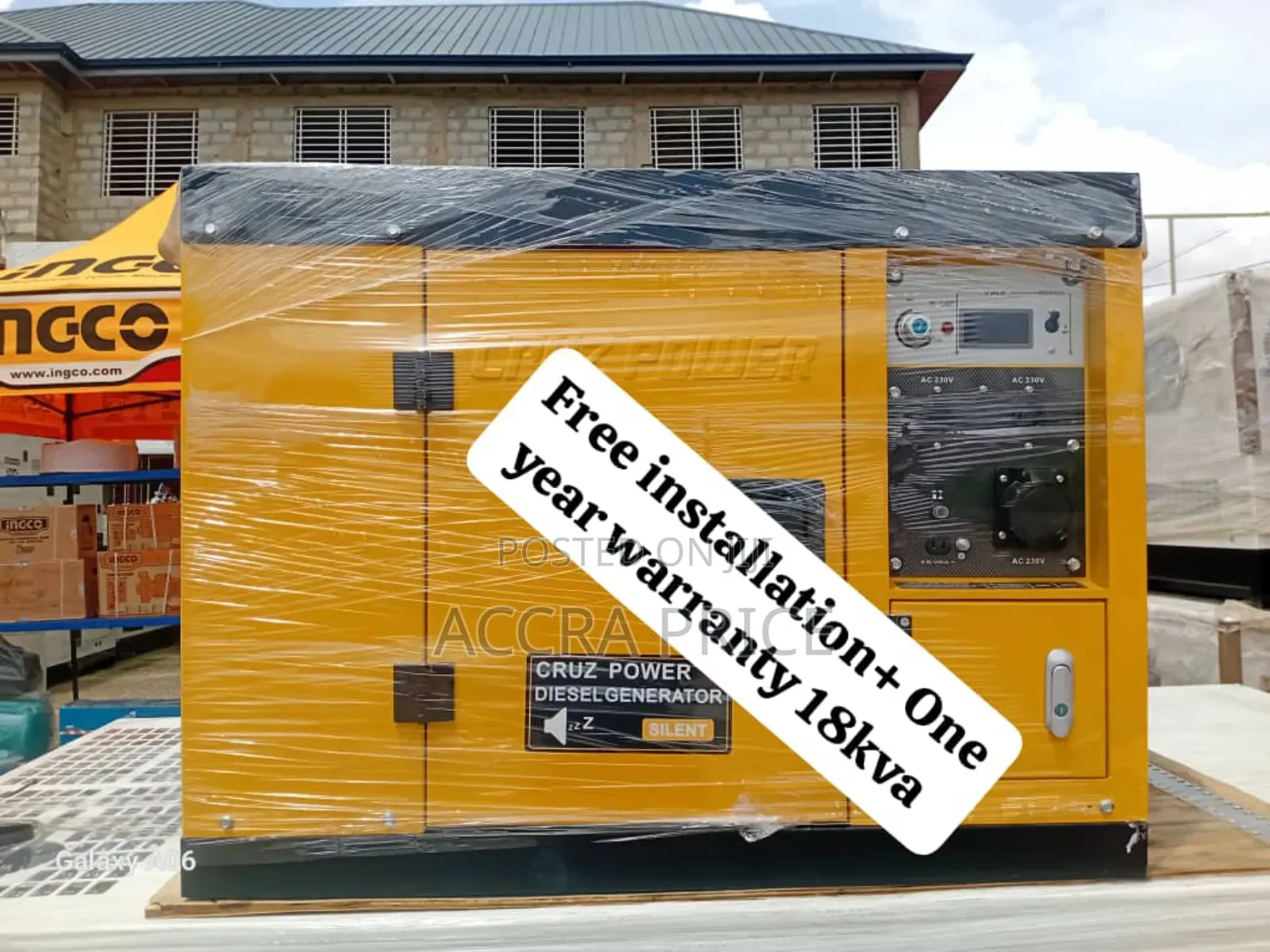 Diesel Geneset 18kva Cruz Power Easy Start With Smart Panel