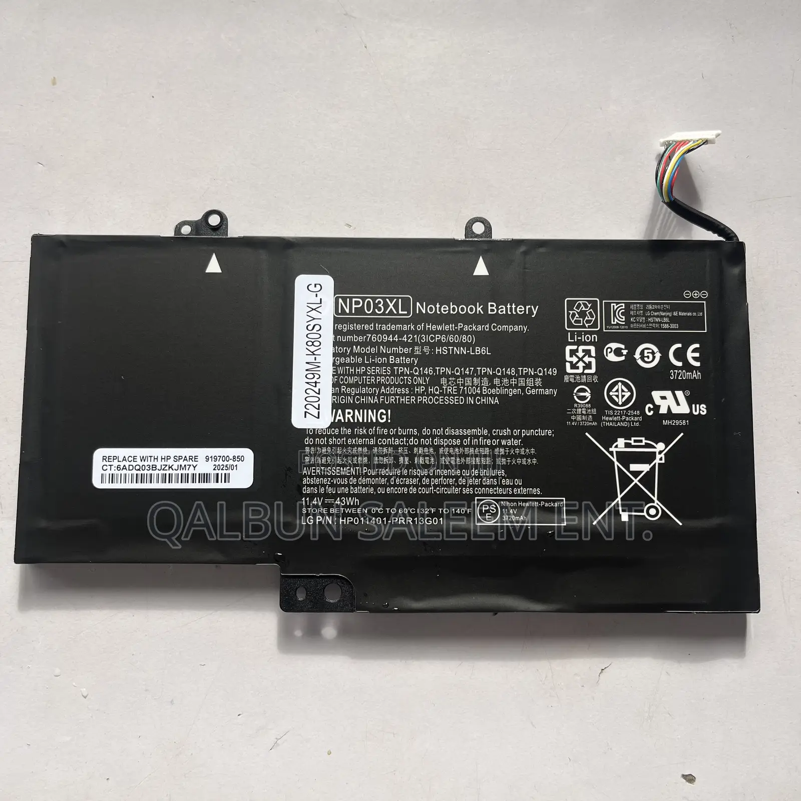 Hp Np03xl Battery For Laptop Hp Envy X360 15 15-u011dx
