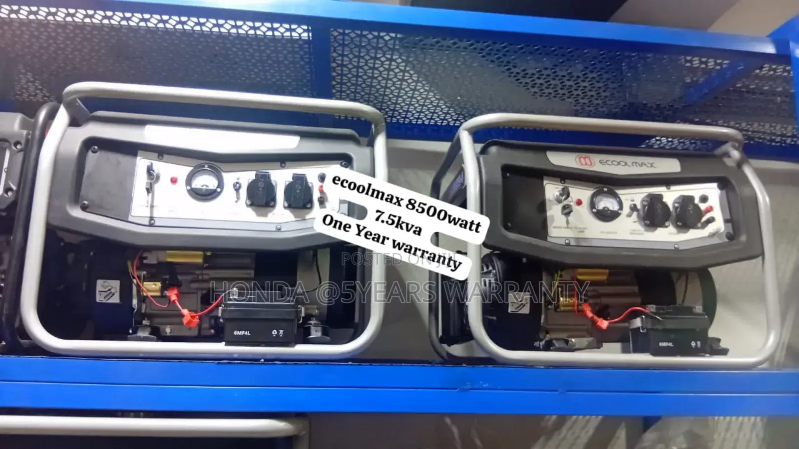 Certified Generator Ecoolmax Petrol 7.5kva 8500watt Petrol
