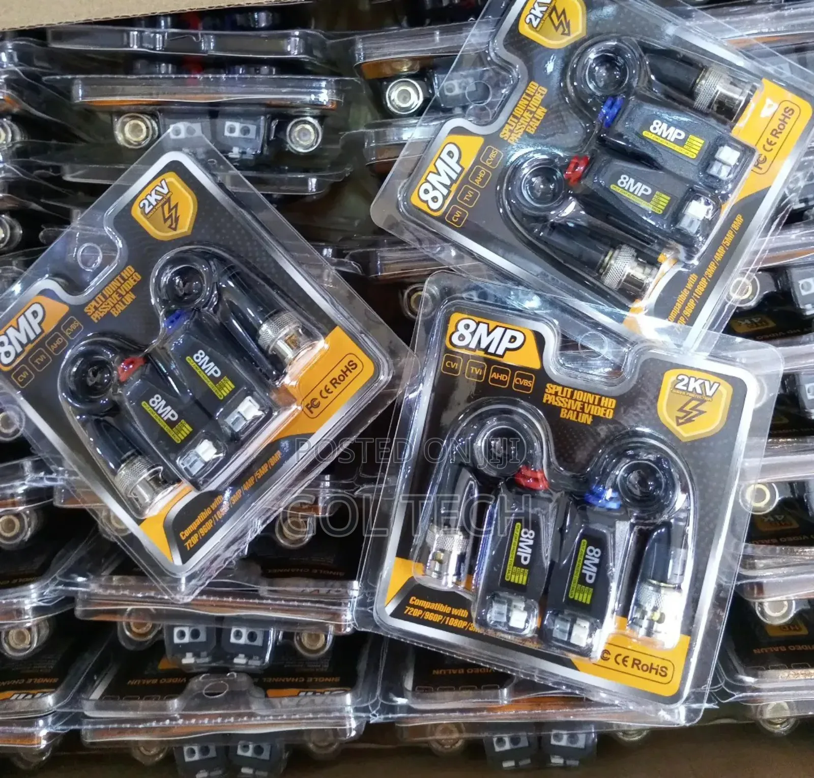 Video Balun 8mp Split Joint Hd Passive Video Balun