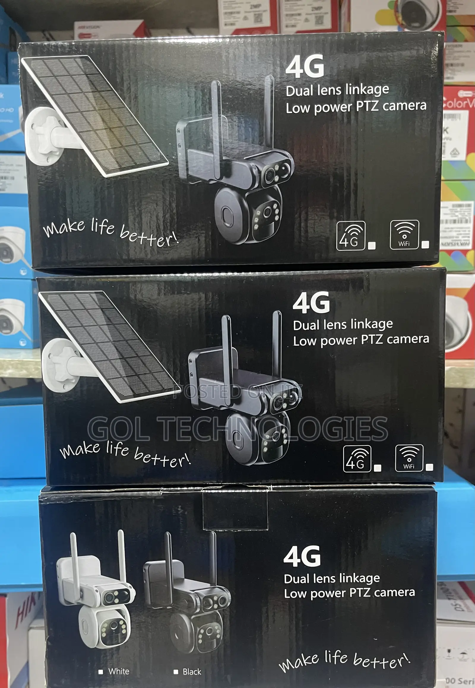 Dual Lens Solar Camera 4g Ultra Hd Camera With Motion