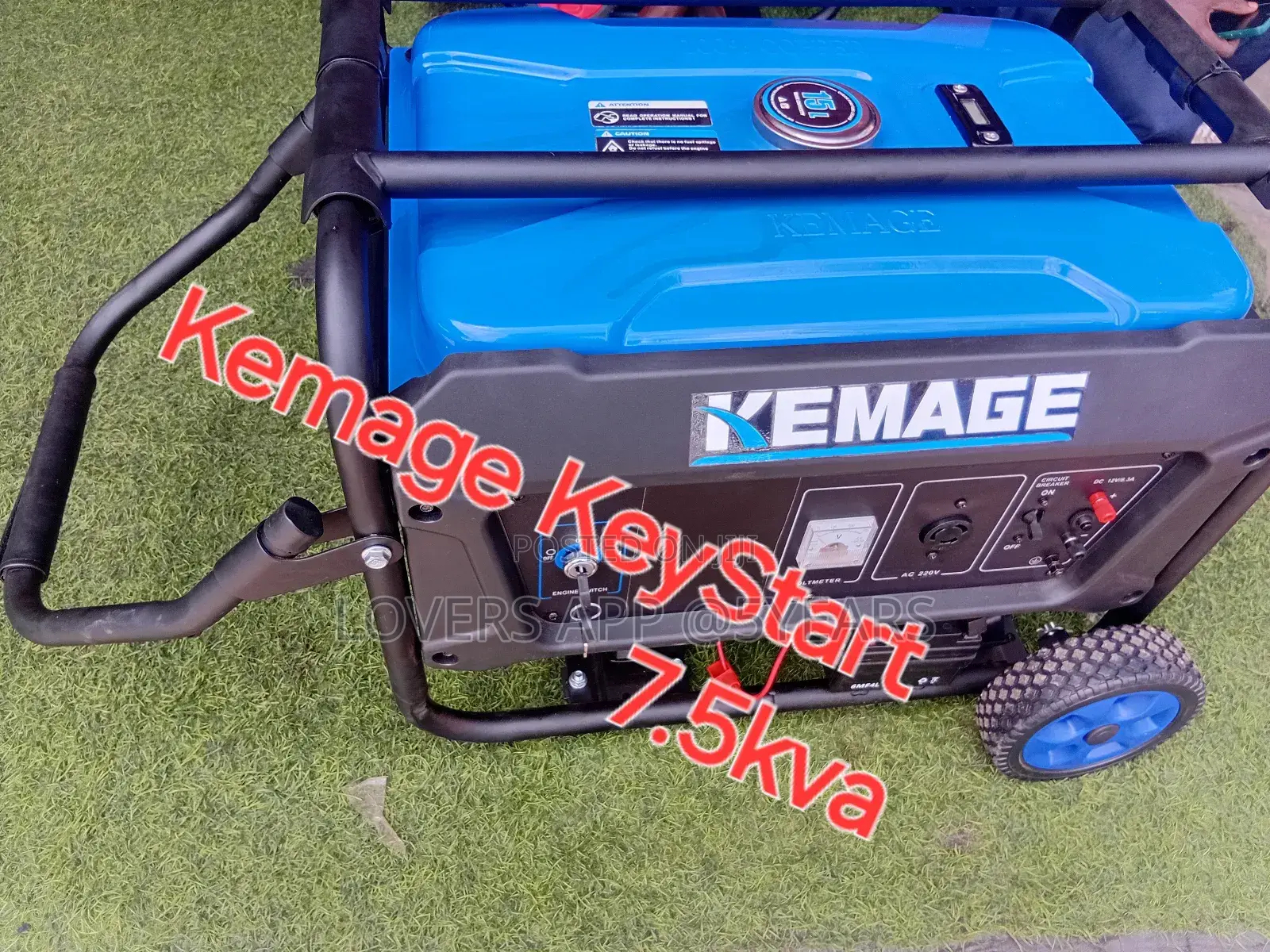World-Class7.5kva Kemage Keystart Petrol Kemage Generator