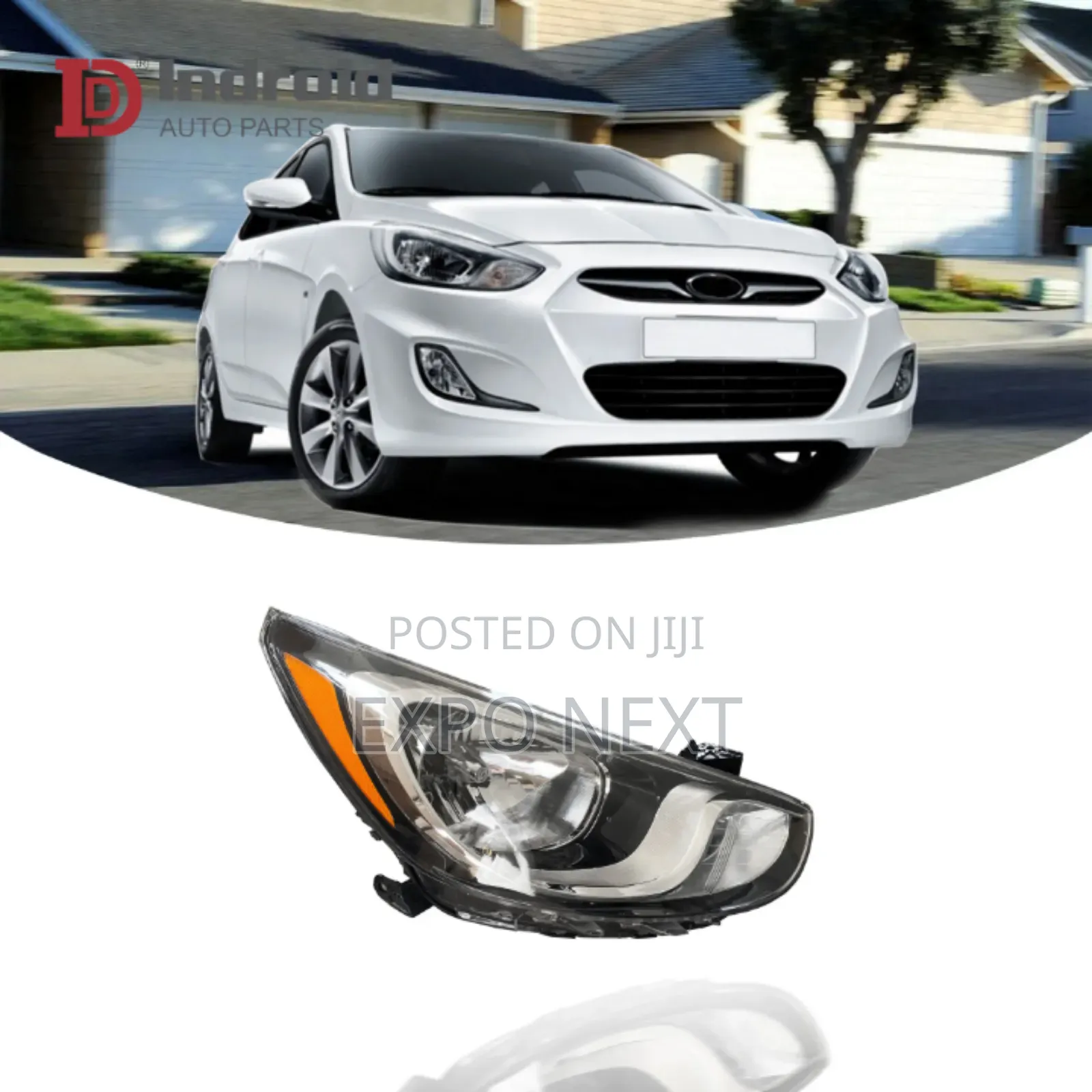 For Hyundai Accent 2011 Head Light