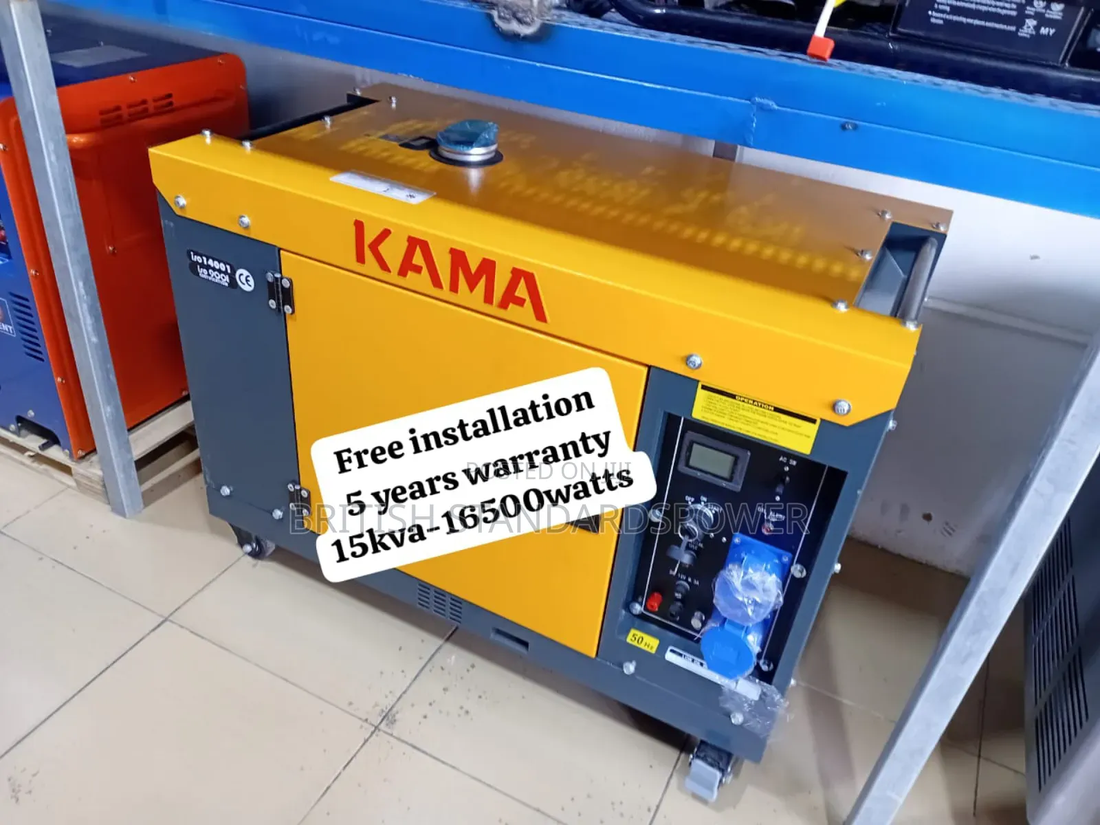 Compact 15kva Silent Diesel Genset With Air-Cooled Engine