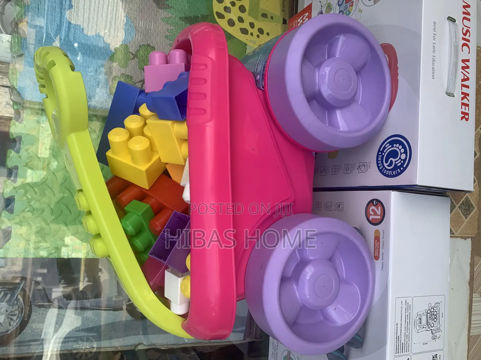 Mega Bloks Scooping Wagon With Building Blocks 125+ PCS
