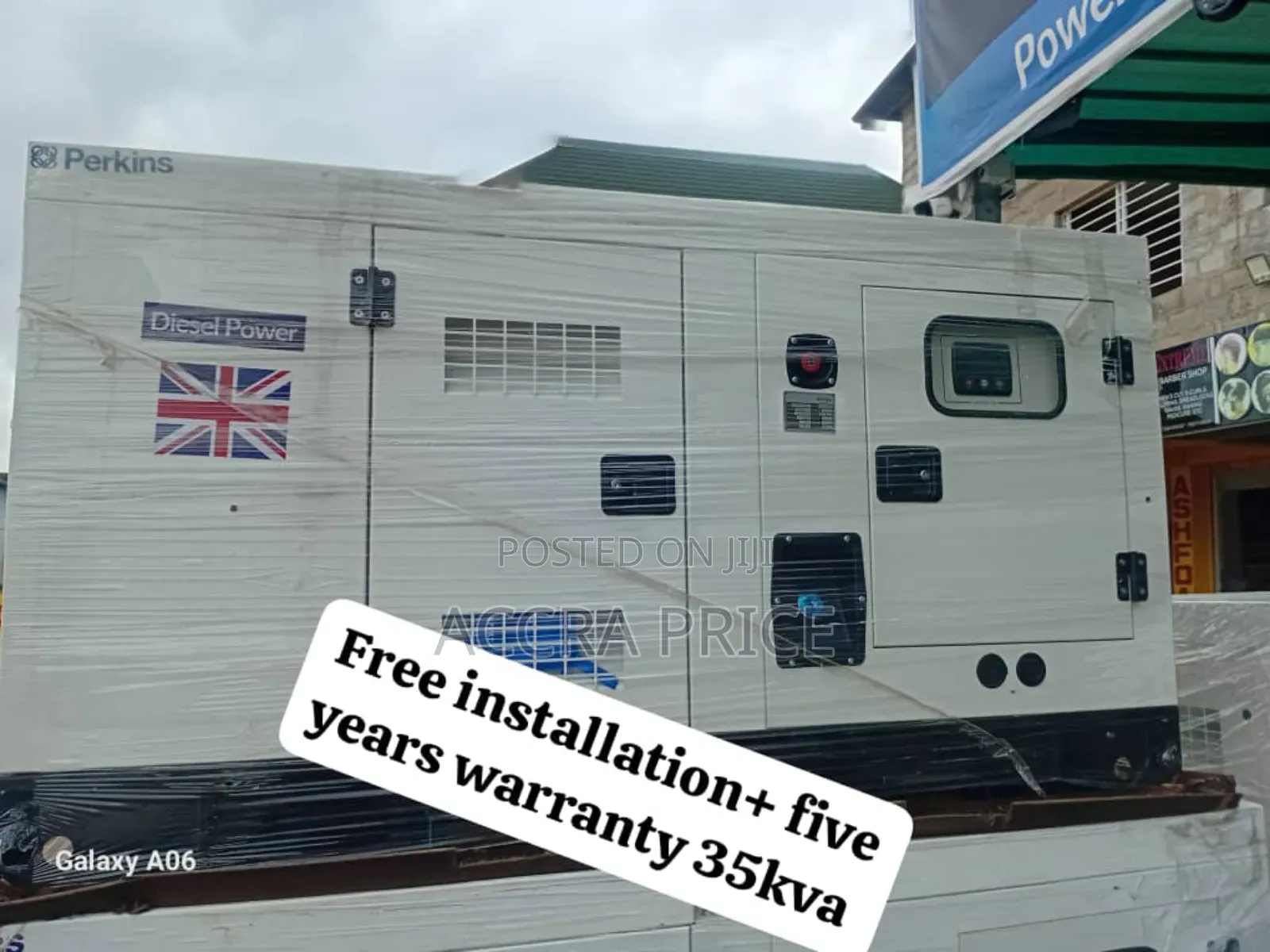 Power All Day Generator 35kva Perkins Diesel Bearable Noise