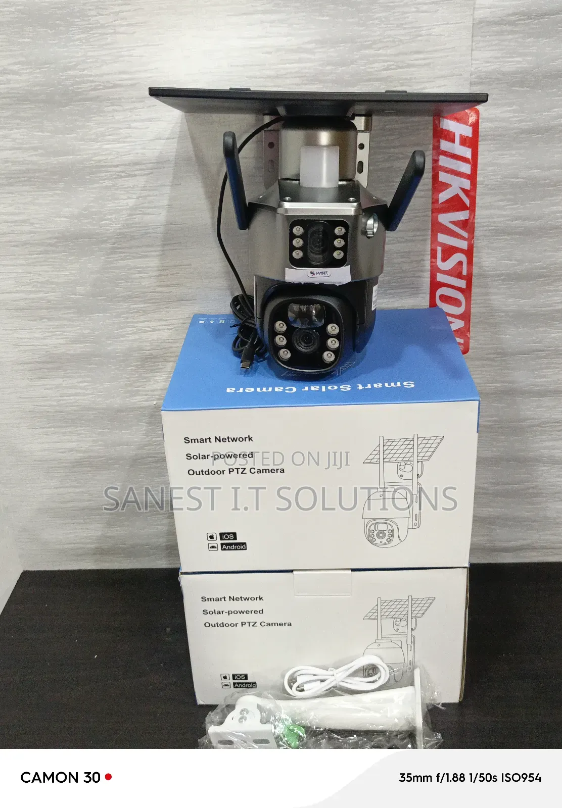 Wirelsss Solar Powered 4mp Wifi CCTV Camera