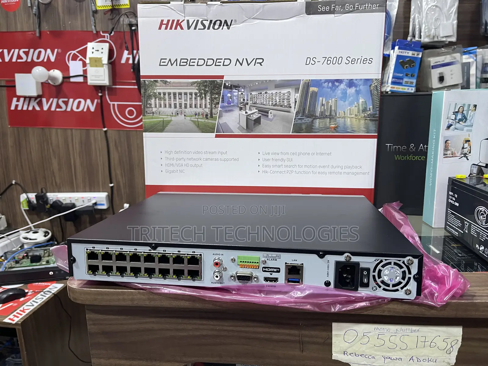 Hikvision NVR With Poe 16ch Ds-7616ni-/16p