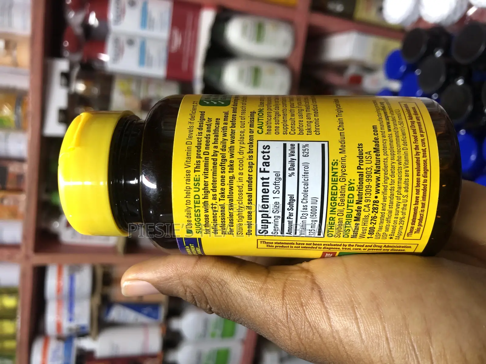 Nature Made Extra Strength Vitamin D3 5000 Iu (125 McG),180s
