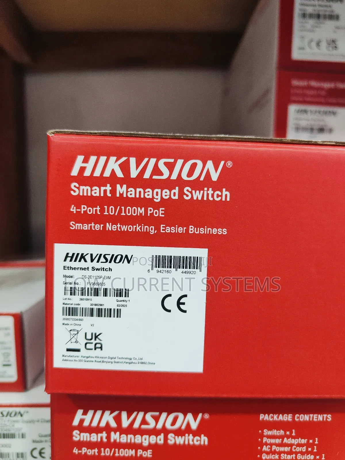 Hikvision Switch 4 Port Smart Managed Poe
