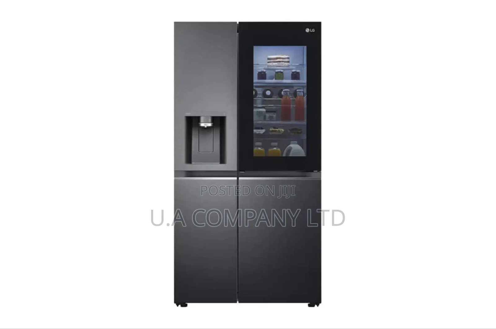 Lg Instaview American Style Fridge Freezer Matte Black