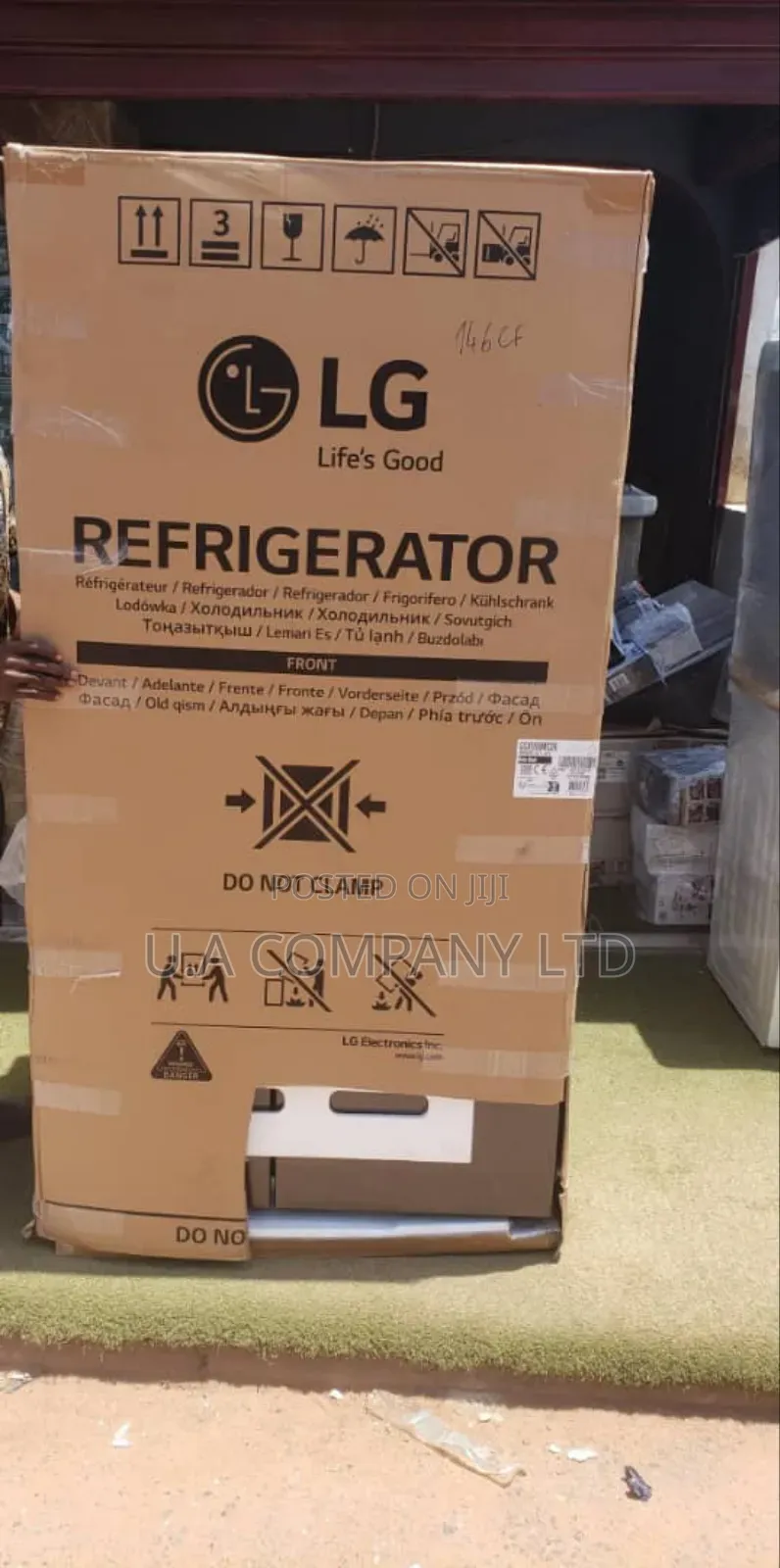 Lg Instaview American Style Fridge Freezer Matte Black