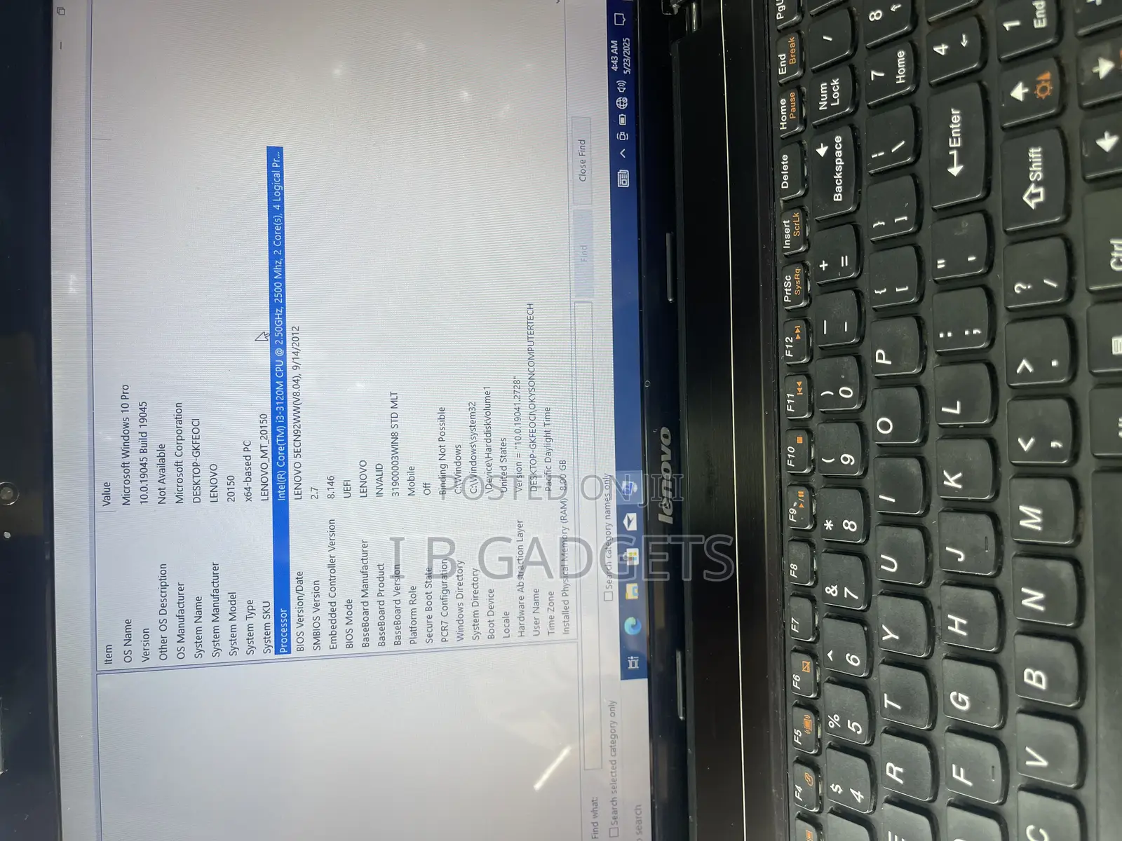 Laptop Lenovo Legion 5 8GB Intel Core I3 HDD 500GB
