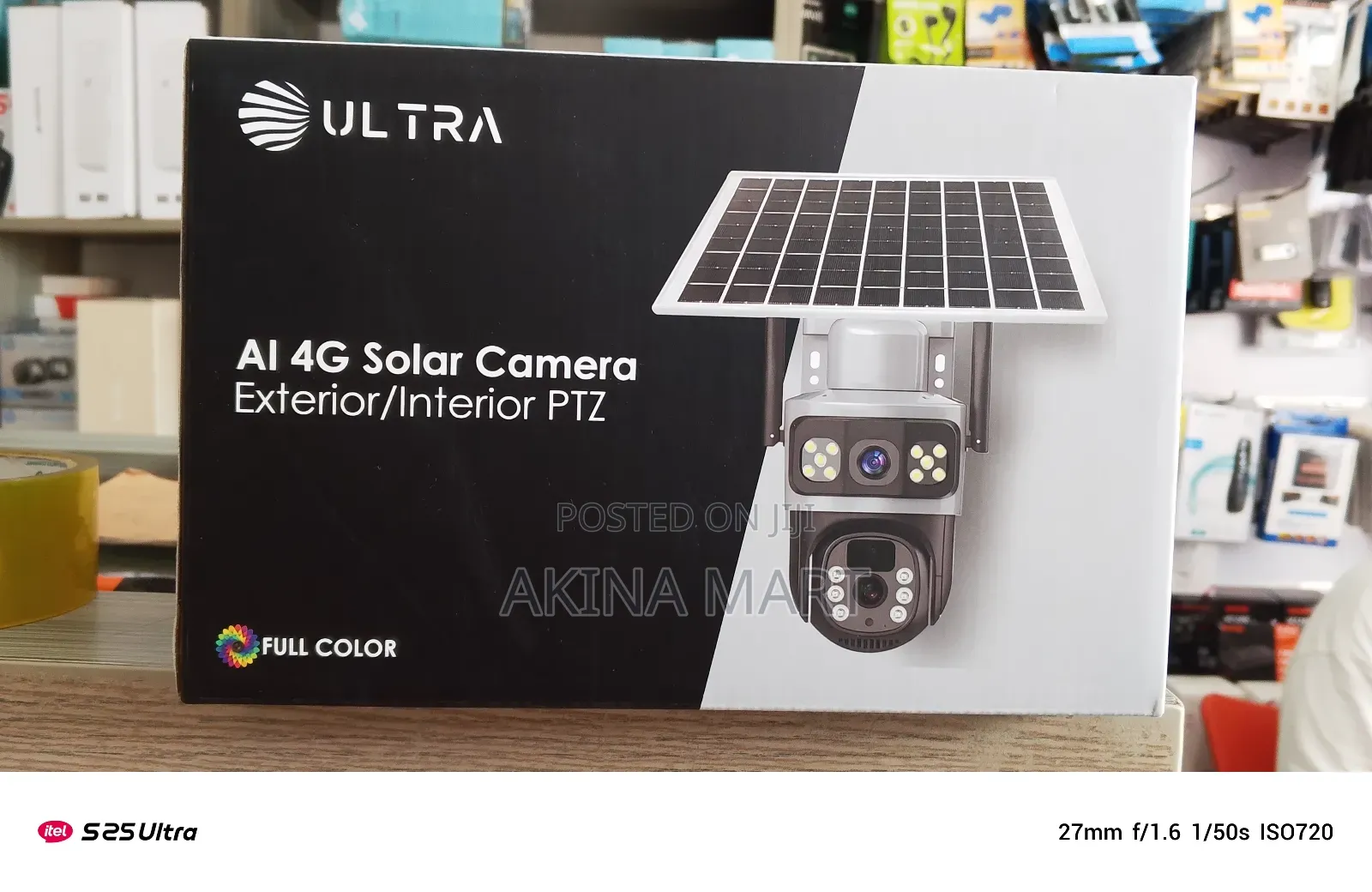 Ai 4g Solar Camera PTZ 6mp All Sim Support Eseecloud