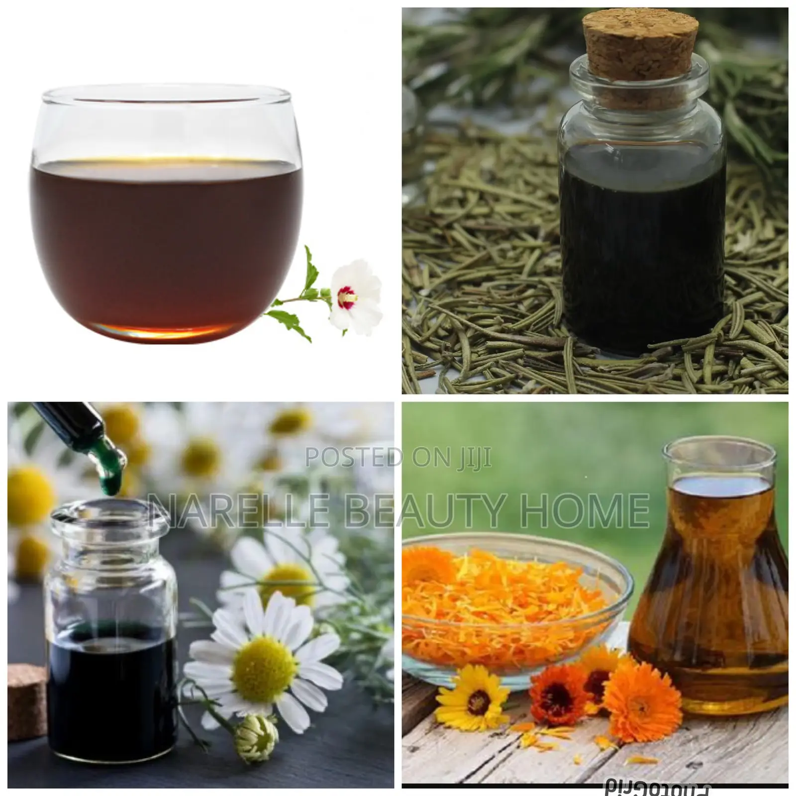 Hibiscus, Chamomile Extract, Rosemary,Calendula Extract