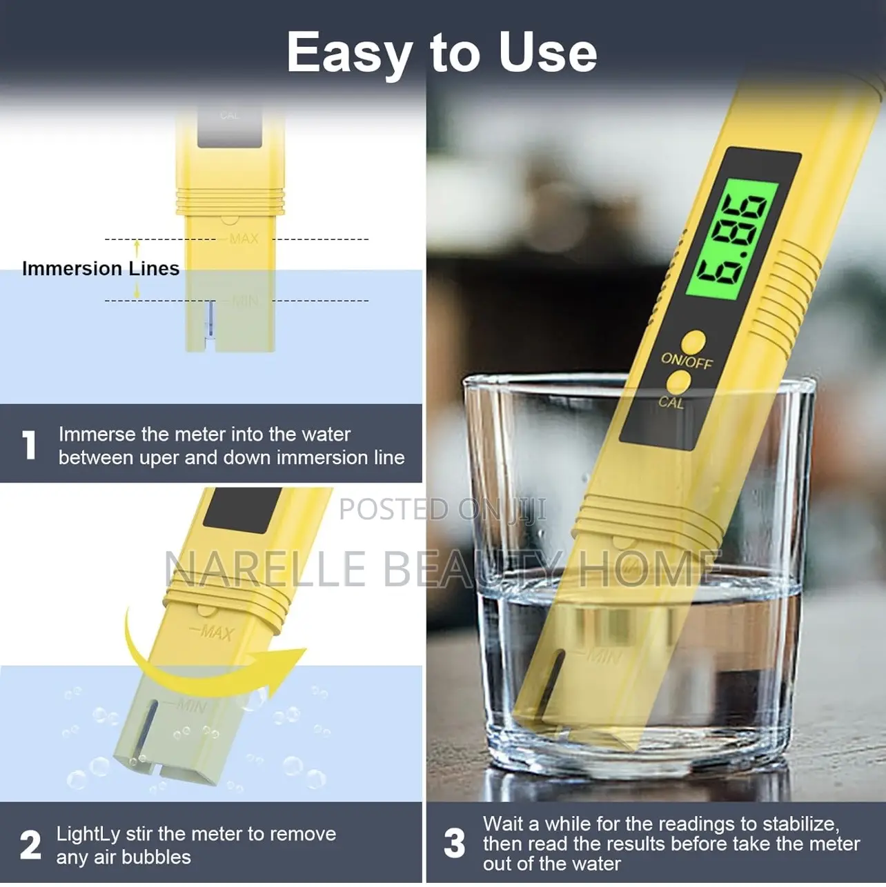 Digital Ph Meter/ Water Tester/ High Accuracy/ 0-14ph
