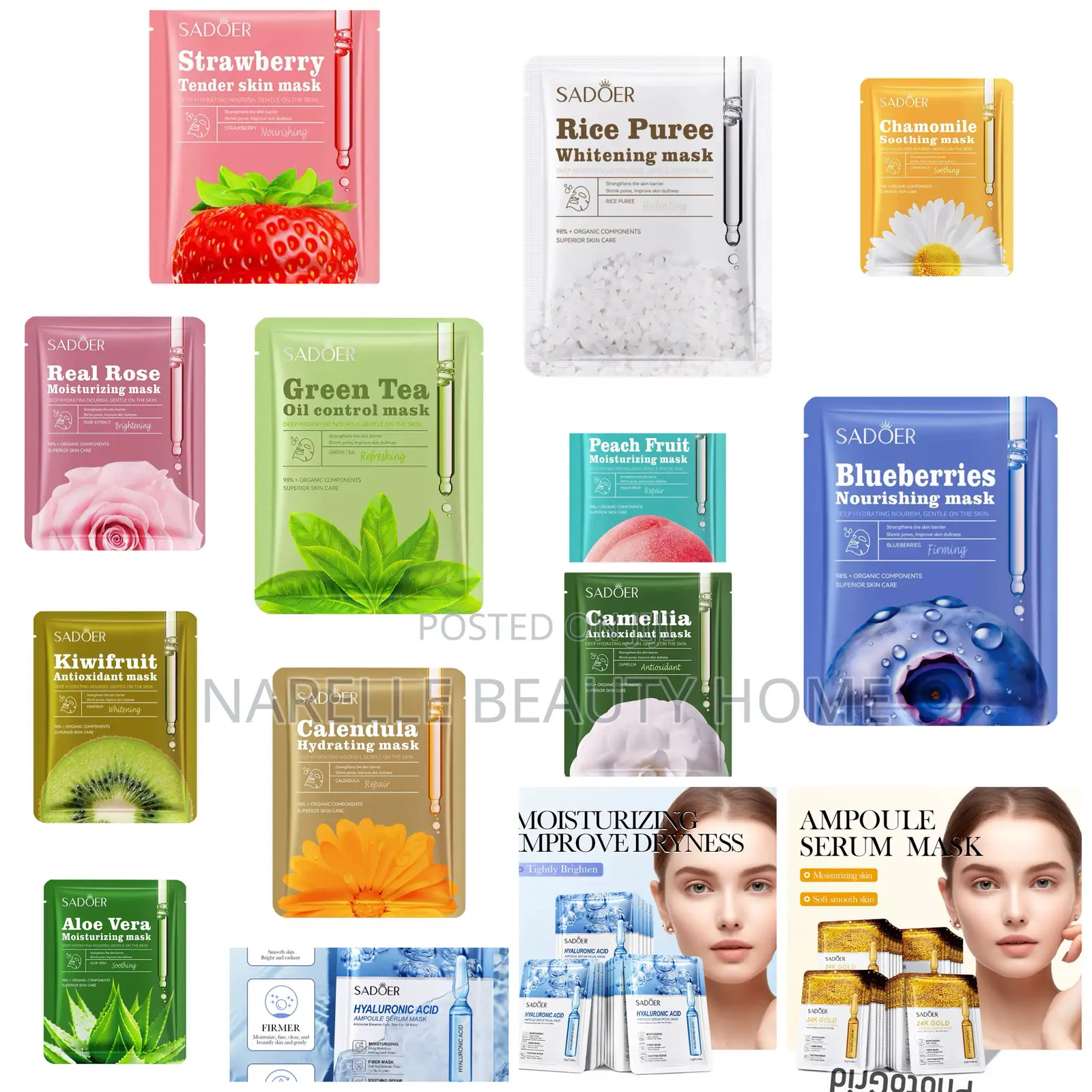 20 Pieces of Face Mask Sheets