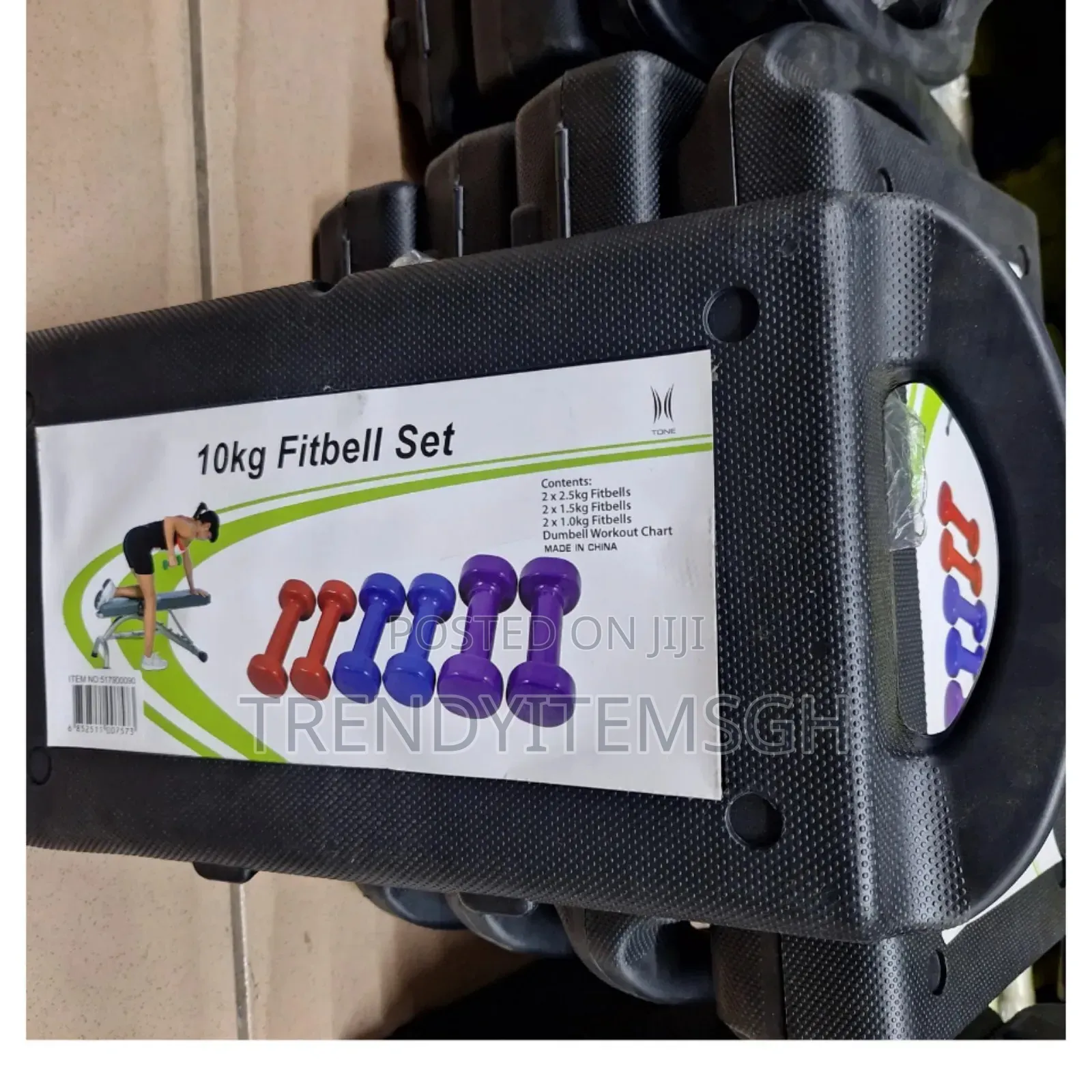 10kg 6pcs Fitbell Dumbell Set