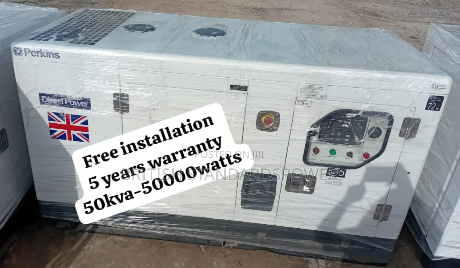 Kilowatt Output 50kva Silent Diesel Generator