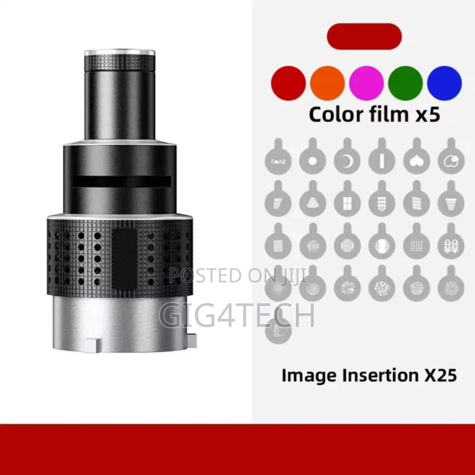 Focusing Lens Condenser Mm06 Pro Snoot Bowen With 35 Shapes