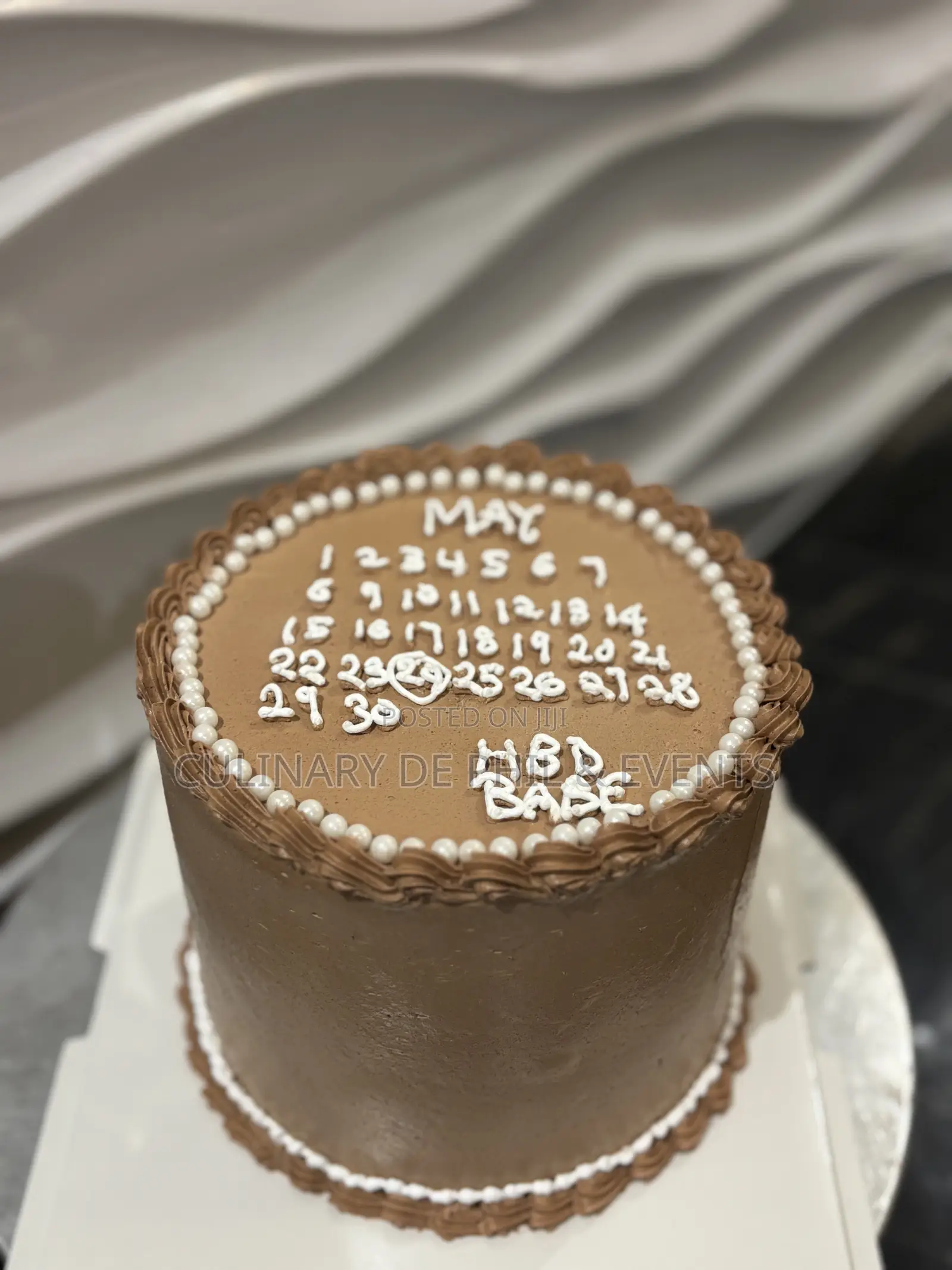Calendar Theme Cake